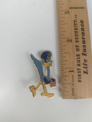Vintage Roadrunner Pin Brooch cartoon metal Looney Tunes 1.5″ tall