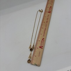 Antique 15K Gold Filigree Lavaliere Y Necklace Seed Pearls 9 Grams Stamp 15C