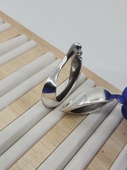 Vintage Elsa Peretti Tiffany & Co Sterling Silver Halston Era Hoop Earrings Rare