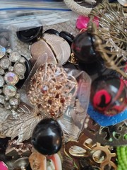 Jewelry Lot E 2.5 Lb. Some new; Some pre-owned & wearable, Most crafts, repair.