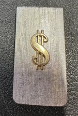 Vintage 1990s 2000s YTK Silver & Gold Money Clip