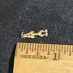 VTG 10K Gold Greek Letters ATO Pendant Charm 0.24g