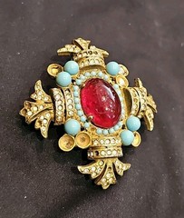 As Is As pictured Mid-century Cadoro iconic brooch free shipping