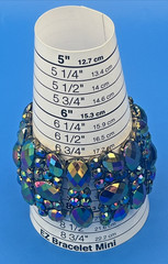 Vintage Crystal Stretch Bracelet Aurora Borealis Stones