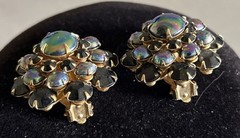 Vintage AB Judy Lee Clip On Earrings 1950s – 1960s. Beautiful