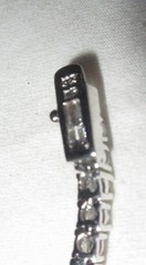 PRETTY Vintage Sterling Silver Cubic Zirconia Tennis Chain Necklace 925