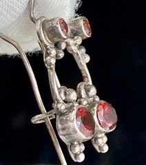 Vintage Sterling Silver Earrings 925 Drop Ladies ~ 1 Ear Wire Bend Needs Strait