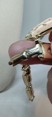 Vintage Coro Parure Set Cream & Gold Confetti Thermoset Lucite Jewelry