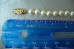 GORGEOUS MIKIMOTO BLUE LAGOON BL 14K 585 CULTURED OCEAN AKOYA PEARL BRACELET!