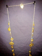 Vintage PIDDiDLY LINKS CHARM Necklace Theater Drama REAL HEART LOCKETS Kingston