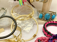 Lot of 70 Bracelets Vintage To Modern Variety of Color Styles Costume Jewelry