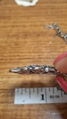 925 Antique Signed Anita Maria Medusa Necklace 18 Inches