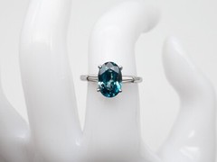 Vintage 1940s $7000 2.30ct Ceylon Natural BLUE Sapphire Diamond Platinum Ring
