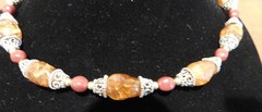 Vintage Smoky Quartz Faceted 16 inch Necklace
