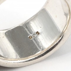 Vintage Silpada Oxidized Sterling Spiral Scroll CZ Solitaire Ring R1233 Sz 5.25