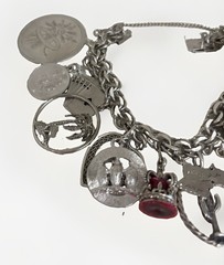 DANECRAFT Sterling Charm Bracelet 14 Charms 110g