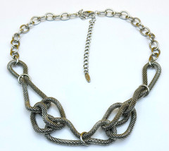 Signed VCLM Silver Tone Choker Necklace Vintage