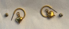Vintage Revlon Pierced Goldtone Dangle Earrings