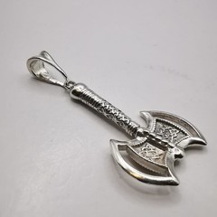 Vintage Pendant “Perun’s Axe ” made of 925 silver,sample,handmade, 4,23g