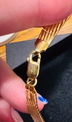 Vintage Diadema Italy Bronze Gold Tone Collar Necklace Textured Fan Statement