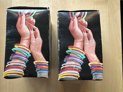 Bunch A Braclets Lot Of 2 Plastic Bangle Bracelets Various Colors 48 New 1985