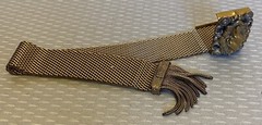 Victorian Revival Mesh Slide Tassel Fringe Bracelet Adjustable Clasp Fits All