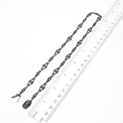 935 Silver Vintage Germany Real Marcasite Chain Necklace 16″ (broken lock)