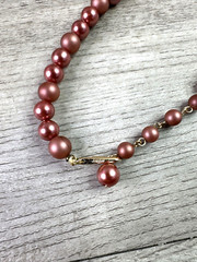 Vintage Unbranded Lot Of 2 Necklaces Faux Pearl/Bead Costume Jewelry