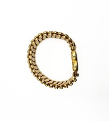Vintage American Queen Pitman Keeler Sweetheart Bracelet Heart Gold Filled 1940s