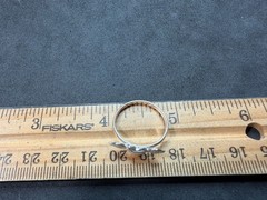 1.42g Vintage Sterling Silver 925 Winged Heart Ring Dainty Stackable Size 7 M