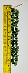 Lot (3) Green & Various Colors Stone Bead Necklaces