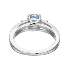 Peter Suchy 1.52 Carat Sapphire Diamond Platinum Three-Stone Engagement Ring