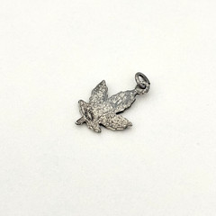 Vintage 925 Sterling Silver Maple Leaf Charm Pendant