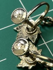 Vintage 1.5” Canadian Coin Maple Leaf Gold Tone Metal Dangle Screw Back Earrings