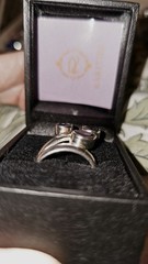 Chunky Sterling Silver 925 Bold Iolite Wrap Band Ring Size 8