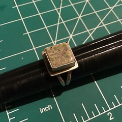 Vintage Sterling Silver Modernist Free Form RING Size 6