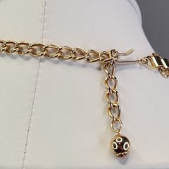 Vintage Waterfall Necklace Gold Tone Book Chain 15.5″