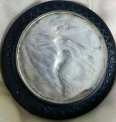 Rare Edwardian Era Gabriel Stalin Fairy Nymph Glass Sash Buckle