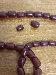 Bakelite cherry red necklace vintage Germany rare landscape amber الباكليت كات