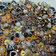 100pcs Vintage Retro Iron Metal Buttons Mixed 1-2cm Sewing Collection Crafts