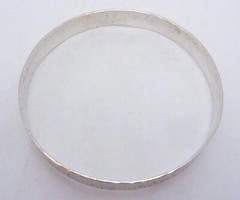 Vintage Hand Hammered Sterling Silver Artisan Studio Made Bangle Bracelet 27100