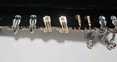 Stunning Lot Clip-On & Screwback Rhinestone Earrings High Quality 50s-60s