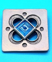 Vintage Pewter Broach Pin Rune Tennesmed Sweden Collectible blue 1950-1970 Rare