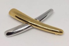 Monet Gold silver Tone Vtg Brooch Pin X Design Art Geometric Style 80’s Era Y2K