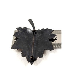 Vintage Antique Copper Tone Maple Leaf Brooch Pin Fall Autumn Botanical Jewelry
