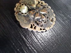 Vintage 1998 Signed Jane AOL (Angels of Love) Faux Pearl Pin