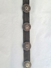 Circa 1800 Victorian Trombone Clasp Silver 7″ Antique Multi Chain Bracelet