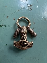 The Hammer of Thor Bronze viking Pendant Norway Norwegian Estate 2190