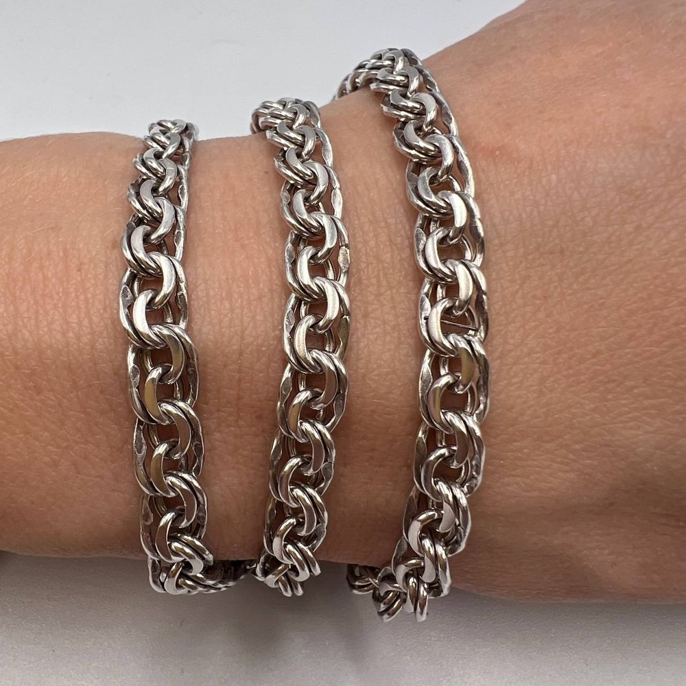 Vintage Heavy 925 Sterling Silver Chain Necklace 62cm 40g Unisex Hallmarked