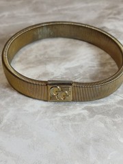Vintage GG Expandable Bracelets set of 2 (Gold Tone)